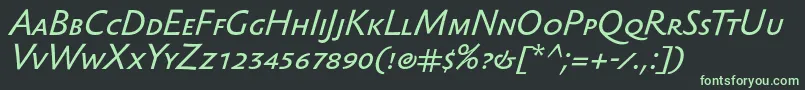 fuente SebastiantextscItalic – Fuentes Verdes Sobre Fondo Negro