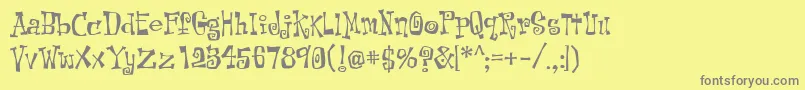 More about KotLeopold Font KotLeopold Font – Gray Fonts on Yellow Background