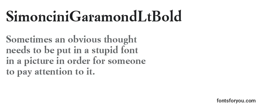 SimonciniGaramondLtBold-fontti