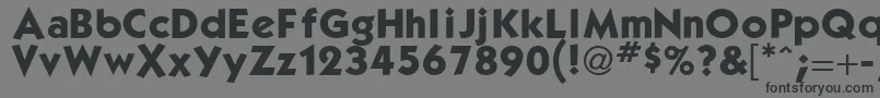 KacpoBook Font – Black Fonts on Gray Background