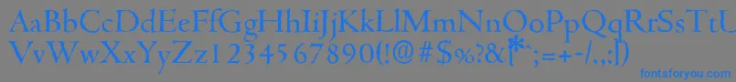More about CambridgeantiqueRegular Font CambridgeantiqueRegular Font – Blue Fonts on Gray Background