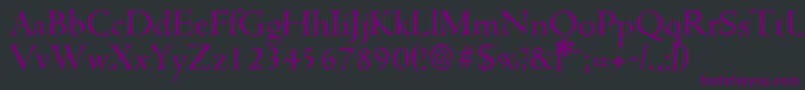 CambridgeantiqueRegular Font – Purple Fonts on Black Background