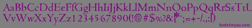 More about CambridgeantiqueRegular Font CambridgeantiqueRegular Font – Purple Fonts on Gray Background