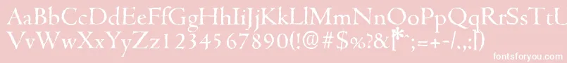 More about CambridgeantiqueRegular Font CambridgeantiqueRegular Font – White Fonts on Pink Background