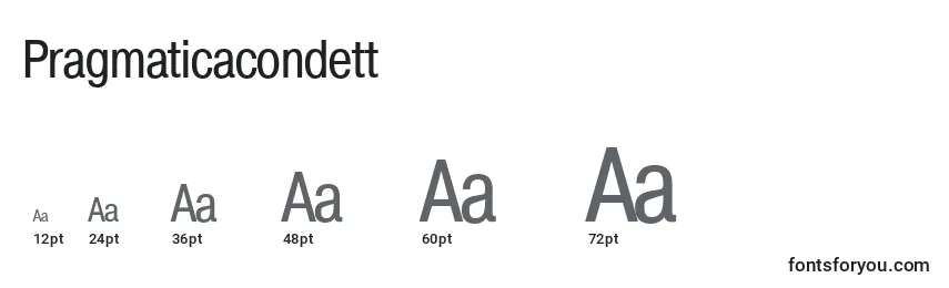 Pragmaticacondett Font Sizes