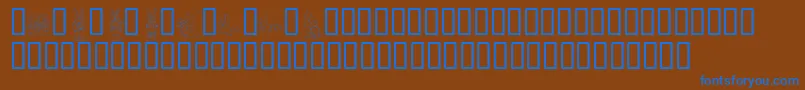 More about KrEasterDings Font KrEasterDings Font – Blue Fonts on Brown Background