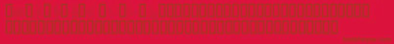 KrEasterDings Font – Brown Fonts on Red Background