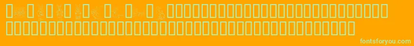 Lisätietoja KrEasterDings-fontista KrEasterDings-fontti – vihreät fontit oranssilla taustalla
