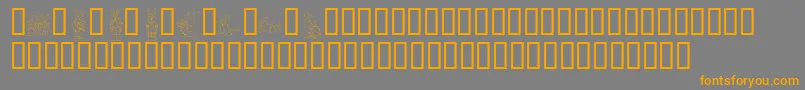 More about KrEasterDings Font KrEasterDings Font – Orange Fonts on Gray Background