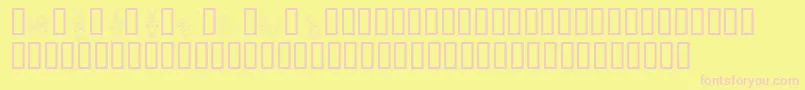 More about KrEasterDings Font KrEasterDings Font – Pink Fonts on Yellow Background