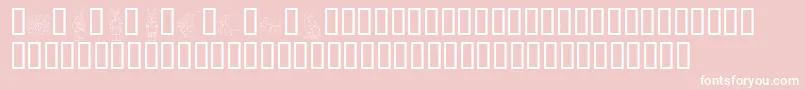 KrEasterDings Font – White Fonts on Pink Background