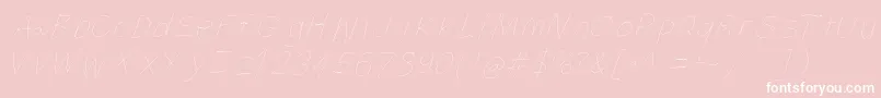 Filamenttwoseven Font – White Fonts on Pink Background