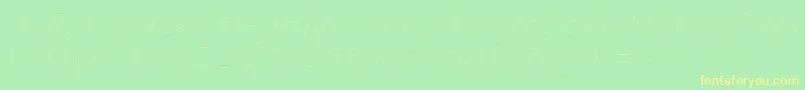 Filamenttwoseven Font – Yellow Fonts on Green Background