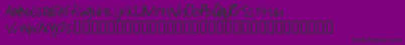 Girll Font – Black Fonts on Purple Background