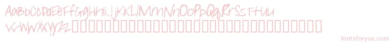 Girll Font – Pink Fonts on White Background