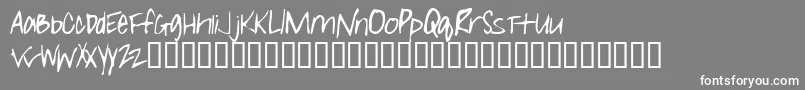 Girll Font – White Fonts on Gray Background