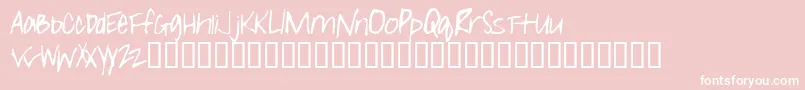 Girll Font – White Fonts on Pink Background