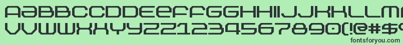 Outland Font – Black Fonts on Green Background