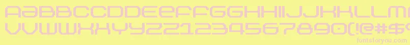 Outland Font – Pink Fonts on Yellow Background