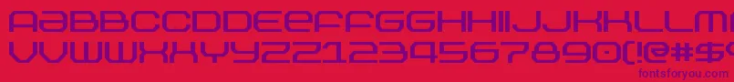Outland Font – Purple Fonts on Red Background