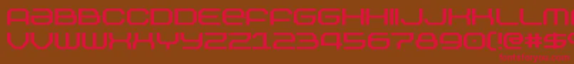 Outland Font – Red Fonts on Brown Background