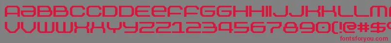 Outland Font – Red Fonts on Gray Background