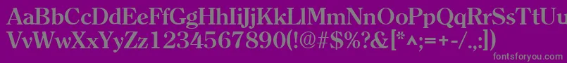 ClearlyromanBold Font – Gray Fonts on Purple Background