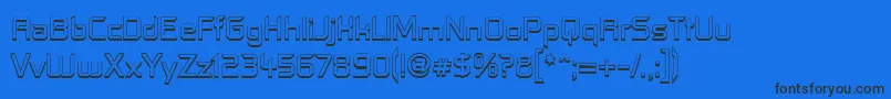 Contfo Font – Black Fonts on Blue Background