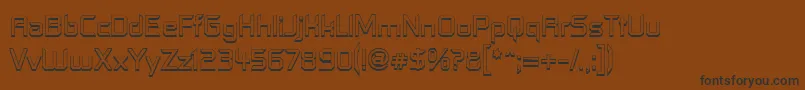 Contfo Font – Black Fonts on Brown Background