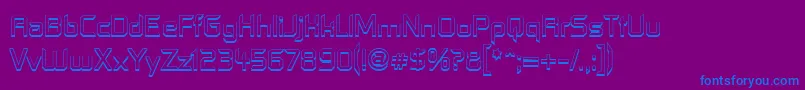 Contfo Font – Blue Fonts on Purple Background