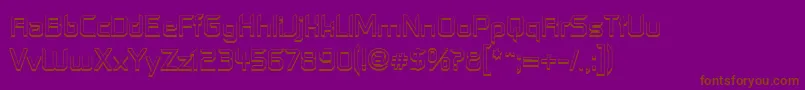 Contfo Font – Brown Fonts on Purple Background