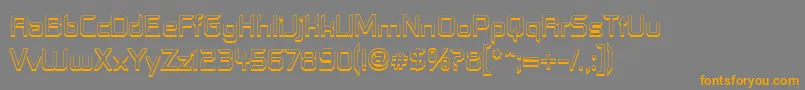 Contfo Font – Orange Fonts on Gray Background