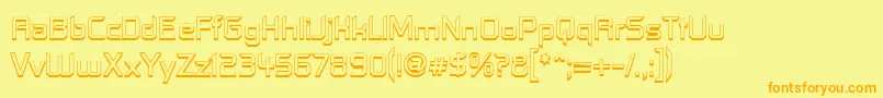 Contfo Font – Orange Fonts on Yellow Background