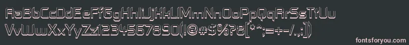Contfo Font – Pink Fonts on Black Background