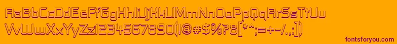 Contfo Font – Purple Fonts on Orange Background
