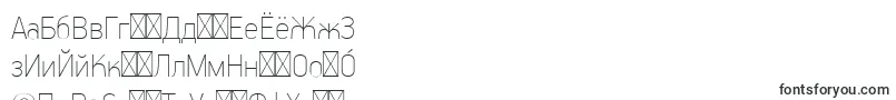 フォントPfhandbookproExtrathin – バシキール文字