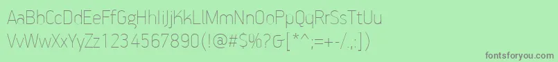fuente PfhandbookproExtrathin – Fuentes Grises Sobre Fondo Verde