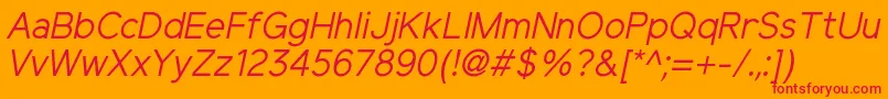 Подробнее о шрифте ElliotsansRegularitalic Шрифт ElliotsansRegularitalic – красные шрифты на оранжевом фоне
