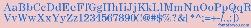 LockupSsi Font – Blue Fonts on Pink Background