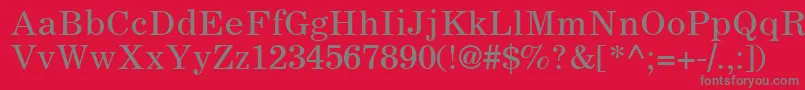 LockupSsi Font – Gray Fonts on Red Background