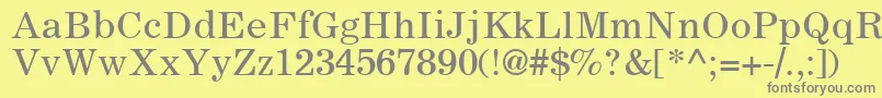 LockupSsi Font – Gray Fonts on Yellow Background