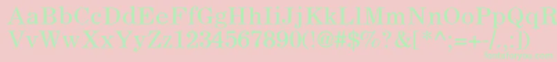 LockupSsi Font – Green Fonts on Pink Background