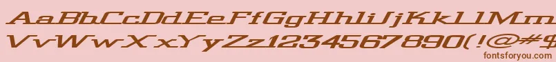 Wideg Font – Brown Fonts on Pink Background