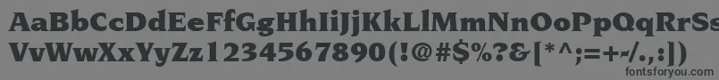 TridentBlackSsiBlack Font – Black Fonts on Gray Background