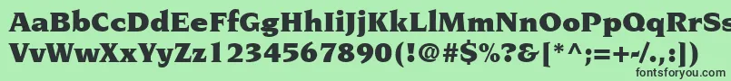 TridentBlackSsiBlack Font – Black Fonts on Green Background