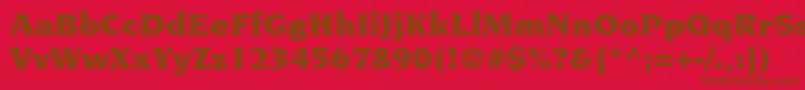 TridentBlackSsiBlack Font – Brown Fonts on Red Background