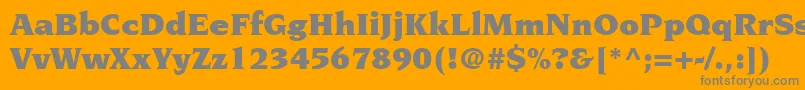 TridentBlackSsiBlack Font – Gray Fonts on Orange Background