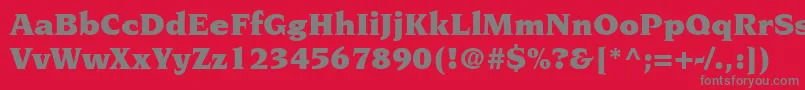 TridentBlackSsiBlack Font – Gray Fonts on Red Background