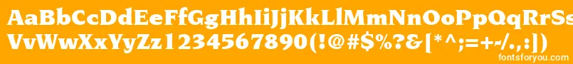 TridentBlackSsiBlack Font – White Fonts on Orange Background