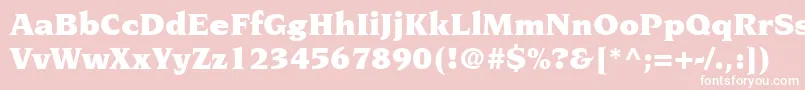 TridentBlackSsiBlack Font – White Fonts on Pink Background